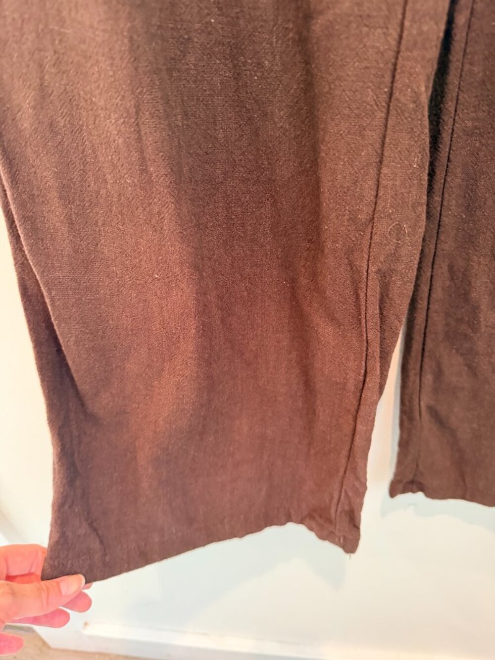 Blenca Brown Linen Drawstring Lightweight Pants Size L - Picture 4 of 6